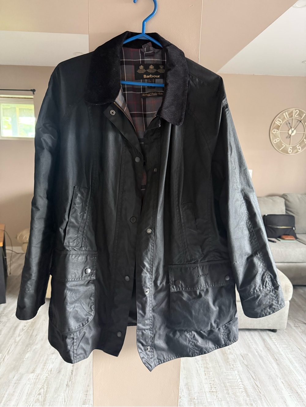 Barbour unisex Black Waxed Cotton Jacket